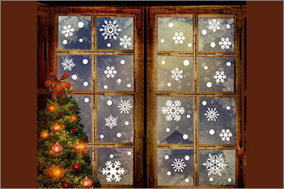 Easy Christmas Window Decorations