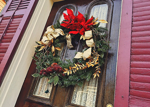 Front Door Christmas Wreath 