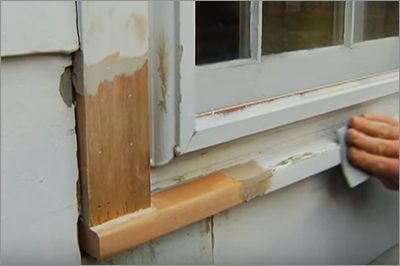 Window Sill Dry Rot Repair